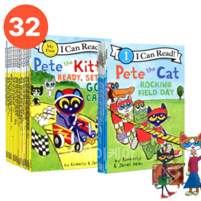 [국내 무배] 아이캔리드 피트더캣 32권 I Can Read Pete The Cat 영어원서 음원제공