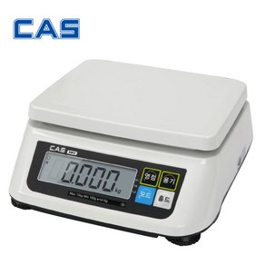 카스 CAS 단순중량저울 SWII-30CS + 어댑터 포함 30kg 10g단위 계수 디지털 전자저울, 1개