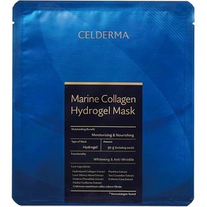 일본직발송 6. CELDERMA (세르데르마) 해양 콜라겐 하이드로겔 마스크 30ML×1장 B09P9ZNGH1, 1개