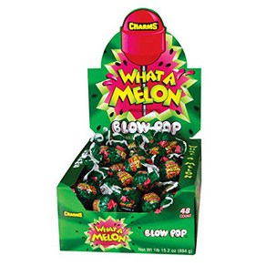 Chams Blow Pops What-A-Melon Flavo 48-Count Box 참 블로우 팝스 무슨 멜론 맛 48개입 상자, 1개