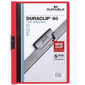 클립화일(2209 적색 60매 DURABLE), 본상품, 단품없음