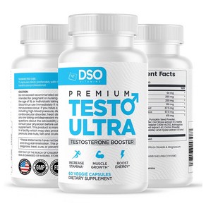 DSO Premium Testoultra 디에스오 프리미엄 테스토울트라 테스토스테론 부스터 에너지 강화 지구력 강화 60정 1개