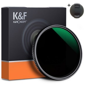 K&F 55mm NANO-A 가변 ND8-2000 필터 캡포함 AGC Glass Fade ND8-ND2000 Filte + Cap, 1개