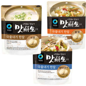 청정원 맛선생 황태1 + 사골1 + 멸치1 국물내기 한알 코인육수, 1세트, 300g