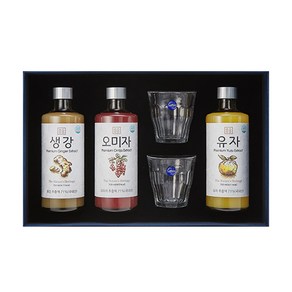 청숨 [청숨] 프리미엄 3종 음료세트 (오미자 유자 생강), 1박스, 360ml