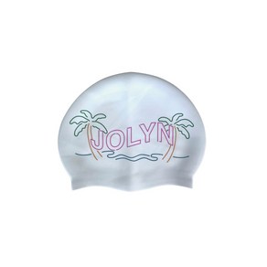 호주 졸린 실리콘 수모- Swim Cap, Topical Palm, 1개