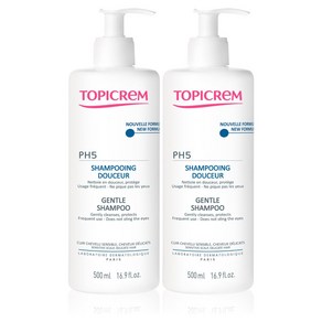 Topicem Gentle Shampoo 토피크렘 PH5 젠틀 샴푸 500ml 2팩, 1개