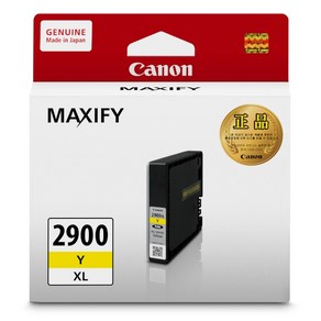 [Canon] 정품잉크 PGI-2900Y XL 노랑 (MB5090/1 200매), 1개