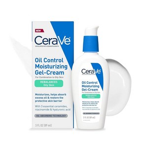 CeaVe 오일 컨트롤 페이스 모이스처라이징 젤 크림 지성 피부용 무향 89ml