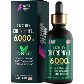 Chloophyll Liquid Dops 6000 mg 프리미엄 액체 Chloophyll, 1개