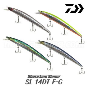 다이와 쇼어라인 샤이너 SL14DT F-G (145mm 19.5g) / 싱킹 농어미노우 농어루어, 섹시 이와시, 1개