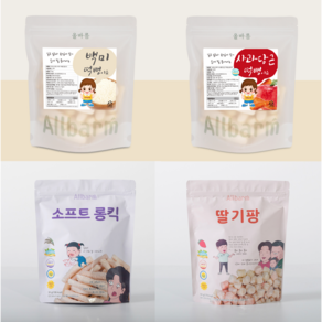 올바름 떡뻥 쌀과자 유기농 아기 과자 돌아기 간식 스틱, 롱킥, 30g, 1개