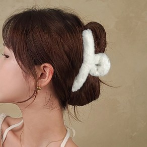 초콜리트쥬얼리 포링 13cm 9컬러 밍크 에코 퍼 꼬임 올림머리 헤어 빅 사이즈 집게핀