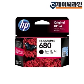 HP No.680 정품잉크, F6V27AA 검정, 1개