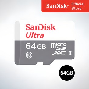 샌디스크코리아 공식인증정품 마이크로 SD 카드 SDXC ULTRA 울트라 QUNR 64GB, 1개