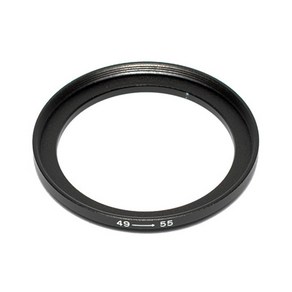 HR 필터 교환 업링 49mm - 55mm/스텝업링 49-55/필터구경 49mm 렌즈에 55mm 필터 장착을 위한 교환링