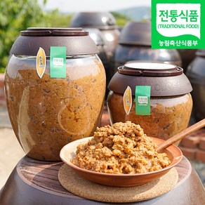 (감로이슬농원) 100% 국산콩 전통 재래식 시골 집 된장(3년숙성), 4kg, 1개