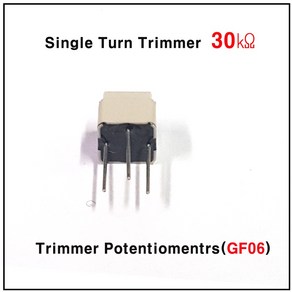 가변저항30K(GF-06) 반고정저항30K 가변저항303 브레드보드용 0.5W 30K Tocos Trimmer Potentiomentr