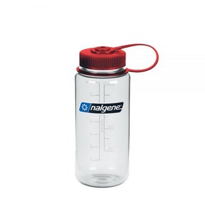[Weshop] 날진 친환경 트라이탄 와이드마우스 서스테인 루프통 500ml, 클리어레드캡, 1개