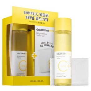 홀리카홀리카 골드키위 비타 C+ 토너 기획세트 (150ml+패드40매)