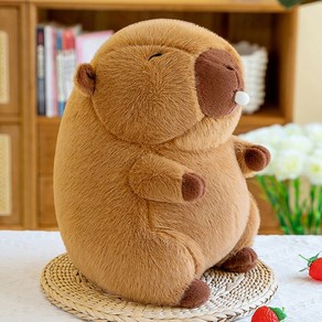 대형인형 카피바라 곰인형 곰돌이 인형선물 큰 베개 선물, 침 거품 55cm, 1개