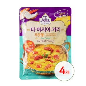 티아시아 푸팟퐁 커리 분말, 100g, 4개