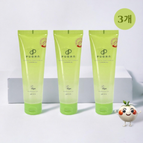 PUGAN VEGAN WHITE TOMATO FORMULA CLEANSING GEL ( 푸간 비건 화이트 토마토 포뮬라 클렌징 젤 ), 3개, 120ml