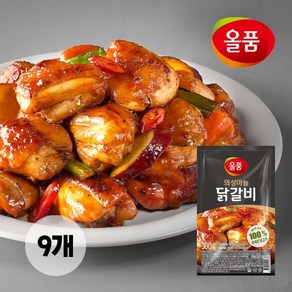 올품 의성마늘 닭갈비 2.7kg (300g X 9봉) 양념 냉동, 1.의성마늘닭갈비 2.7kg (300gX9봉), 1개