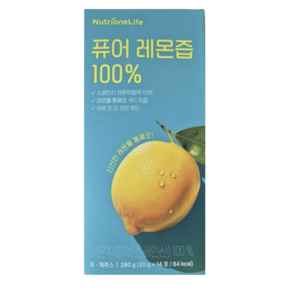 뉴트리원라이프 퓨어 레몬즙 100% 20g 14개입, 1개