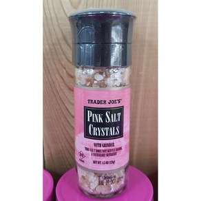 1+1 트레이더조 히말라얀 핑그 소금 그라인더 2개 Trader Joe's Himalayan Pink Salt Crystals with grinder 128g 2ct