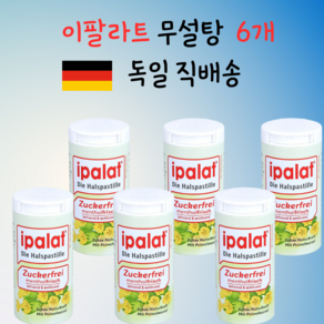 이팔라트 Ipalat 무설탕 독일 목캔디 40정 x 6개