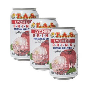 [루츠팜] 태국 타스 리치 드링크 310mlX24개 리치주스 TAS LYCHEE DRINK 리치 주스