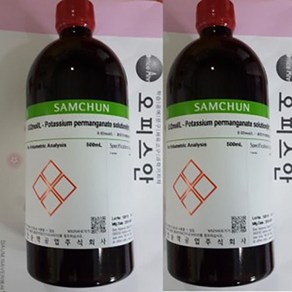 과망간산칼륨용액 (0.1mol) 0.1mol(N/2) Potassium pemanganate standad solution(V/T), SAM, 1개, 500ml