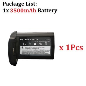 캐논 호환 EOS 1D Mak III C X용 카메라 배터리 LP-E4 3500mAh, 04 1PCS, 1개