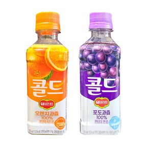 델몬트 콜드 100% 오렌지 포도 2가지맛 각 10개씩 250ml x 20팩, 1개