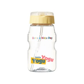 코멕스 YoguYogu 빨대물병 460ml, 옐로우