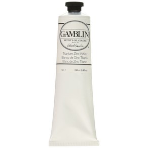 Gamblin Atist Oil Colo - Titanium-Zinc White - 150 ml T Gamblin 아티스트 오일 컬러 - 티타늄-아연 화이트 - 150 ml 튜, 150ml, 150.83ml