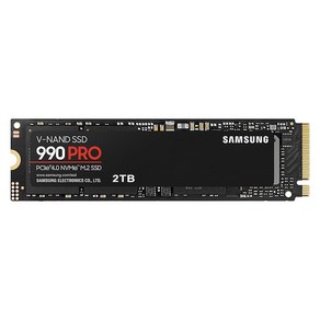 삼성전자 990 PRO PCie 4.0 NVME M.2 SSD, 2TB, MZ-V9P2T0BW