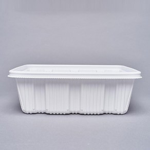 고강도 사각 찜용기(대) 270x215xH94(3200ml) / 100set, 2개, 50세트