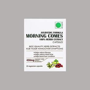 Moning Comes Hangove Relief Capsules  450mg Fee Shipping, 1개, 30정