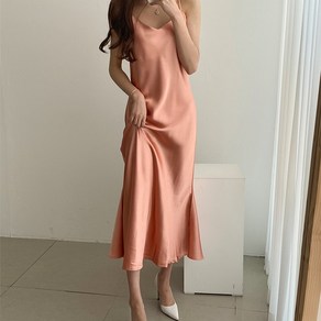 입꼬 실키 민소매 레이어드 맥시 원피스4colo(상표권특허)