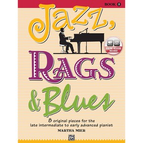 [원서] papeback Book Jazz Rags & Blues Bk 5: 8 Oiginal Pieces fo the Late Intemediate to Ealy, 1개, 기타