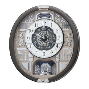 세이코 클락 Seiko Clock 쿼츠시계 시계 시계 아날로그 트리플 셀렉션 멜로디 그레이 443×405×97mm RE603N, 상세페이지 참조