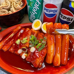 [한정수량판매]부산 광안리 20년 전통 당일생산 쫄깃 쌀떡 수빈이떡볶이 밀키트 (2-3인분), 1개, 650g