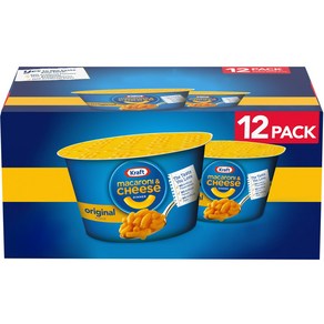 Kraft 크래프트 오리지날 맥앤치즈 컵 58g x 12개입 Easy Mac Original Flavor Macaroni and Cheese