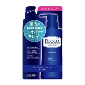 데오코 두피케어 샴푸 리필용 285ml Rohto Scalp Cae Shampoo Refillable, 1개, 370ml