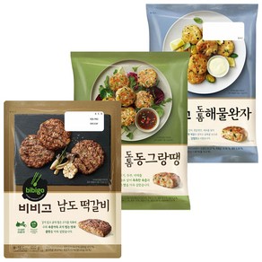 CJ제일제당 비비고 동그랑땡 560g + 해물완자 510g + 남도떡갈비 450g