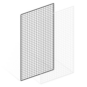 위드금창 메쉬망 900x1800mm 다용도 인테리어 벽선반 휀스망 철망, 900x1800mm 블랙, 1개