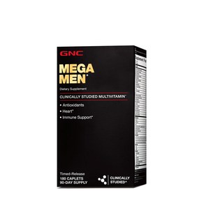 GNC 지엔시 2병 메가맨 Mega Men Multivitamin 180정, 2개