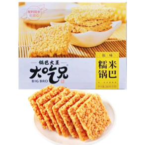 따츠슝 꿔바 오리지날 260g 누룽지 스낵 원맛 궈바 중국 누룽지, 5개